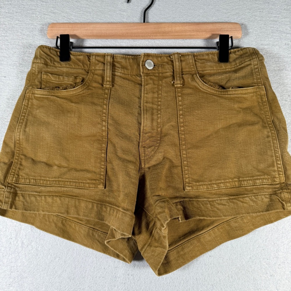 Banana Republic Mid-Rise Scout Shorts Cindered Olive Brown Utility 30P 550013-00